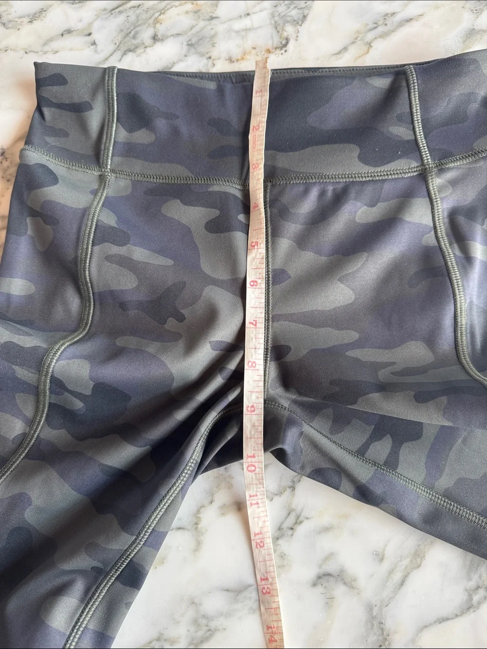 GAP Teen High Rise Green & Black Camo Bike Shorts Teen size 12